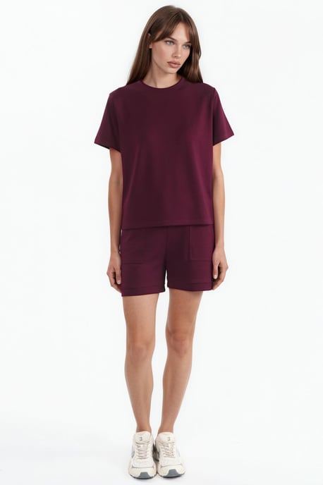 Crew Neck Besticktes Zweiteiliges Set - Image 1