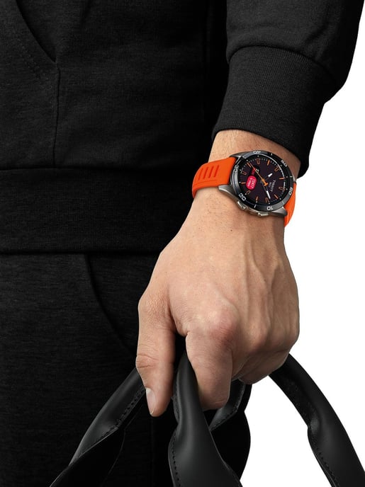 Tissot T-touch Connect Sport Orange Herren Armbanduhr T1534204705102 - Image 6