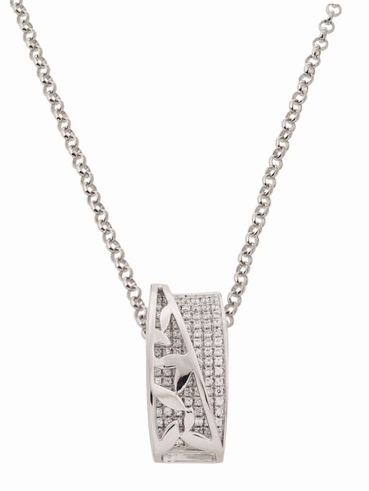 Orphelia Damen 925 Sterling Silberschmuckkette mit Anhänger - Silber ZH-4471 - Image 2