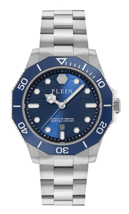 Philipp Plein Aquastorm Silber Herren Armbanduhr PW2GA0426 - Image 1