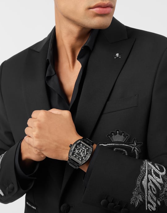 Philipp Plein Hexagon Phantom Schwarz Herren Armbanduhr PWPUA1125 - Image 3
