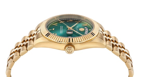 Philipp Plein Date Superlative Gold Herren Armbanduhr PWPNA1026 - Image 2
