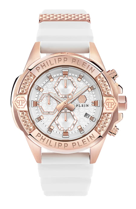 Philipp Plein The $kull Chrono Weiß Herren Armbanduhr PWWFA0325 - Image 1