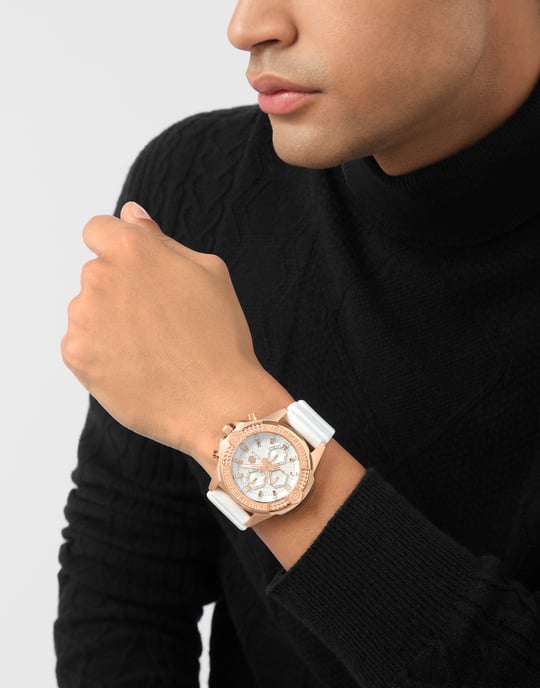 Philipp Plein The $kull Chrono Weiß Herren Armbanduhr PWWFA0325 - Image 3