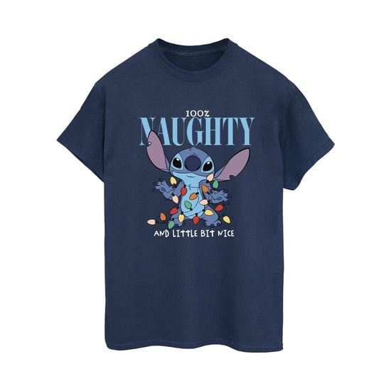 Disney - "Naughty & Nice" T-Shirt für Damen (Marineblau) - Image 2