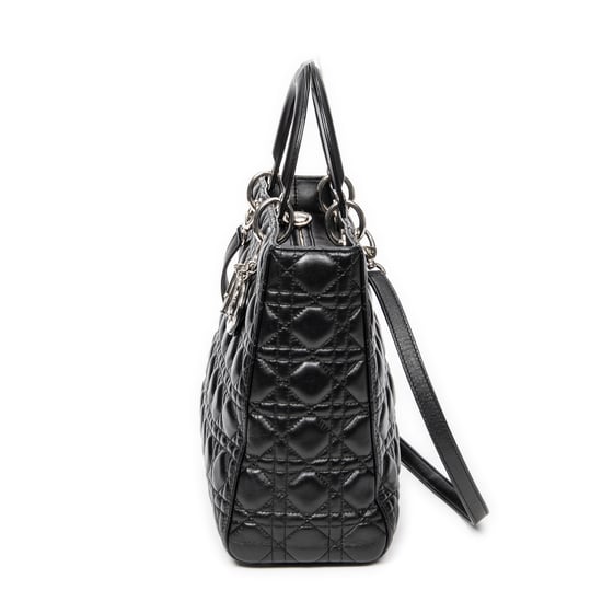 Large Lady Dior Zip Schultertasche - Image 3