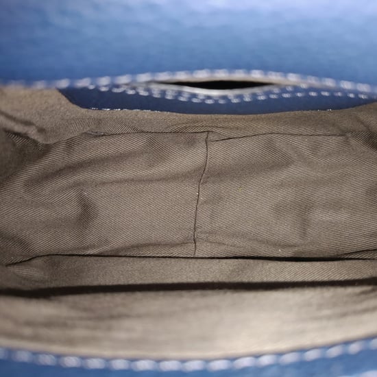 Chloé Marcie Kleine Umhängetasche aus blauem Leder - Image 6