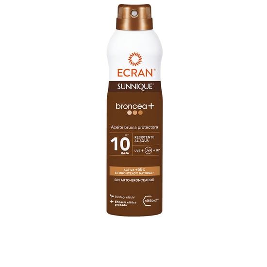 Ecran Sunnique Broncea+ Nebelöl Spf10 250 ml - Image 1