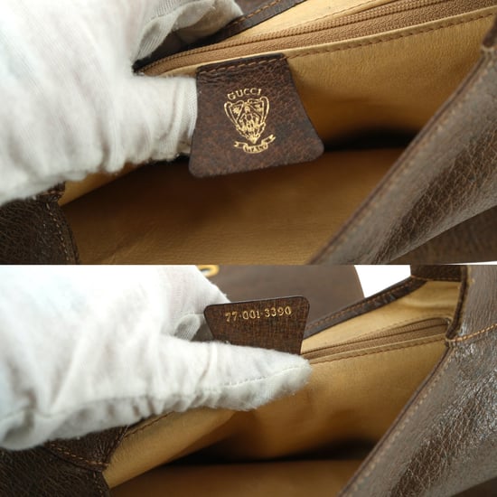 Gucci Vintage Leder-Umhängetasche Hobo - Image 5