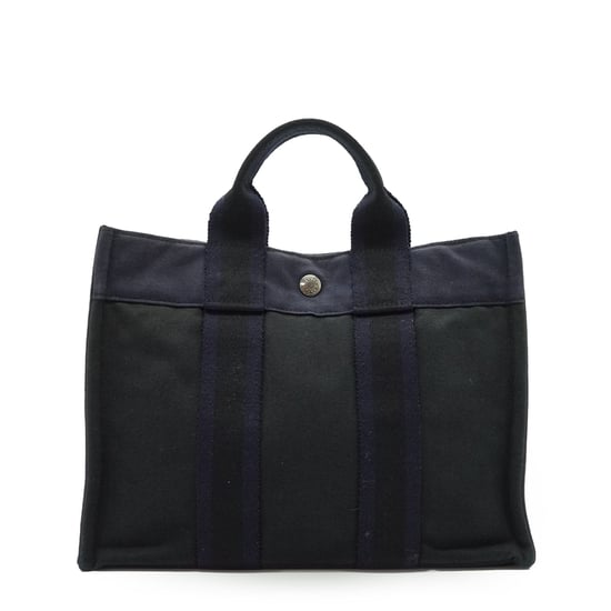 Hermes Vintage Stoffhandtasche Fourre-Tout - Image 1