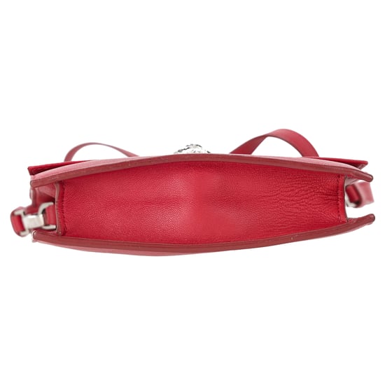 Versus Versace Medusa Flap Crossbody Bag aus rotem Leder - Image 5