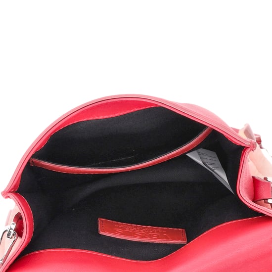 Versus Versace Medusa Flap Crossbody Bag aus rotem Leder - Image 6