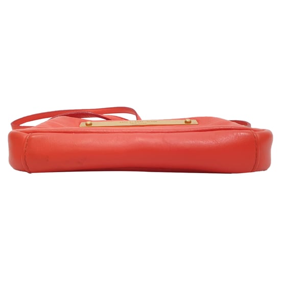 Marc by Marc Jacobs Schultertasche mit Logo-Plakette aus orangefarbenem Leder - Image 4