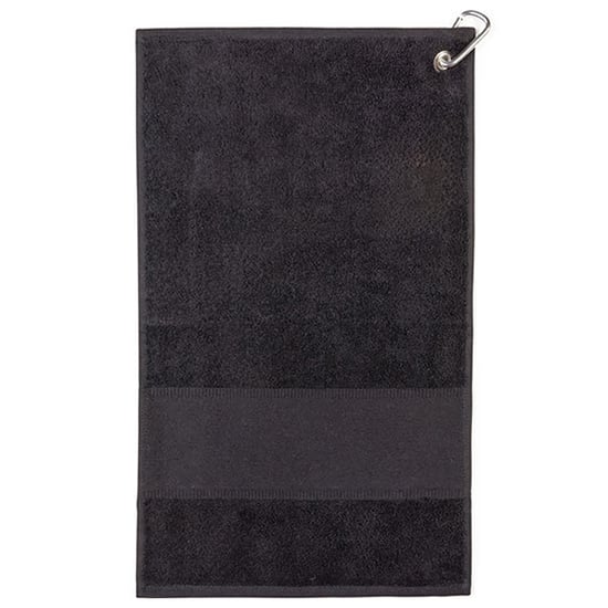 ARTG - "Print-Me" Golf-Handtuch (Schwarz) - Image 1