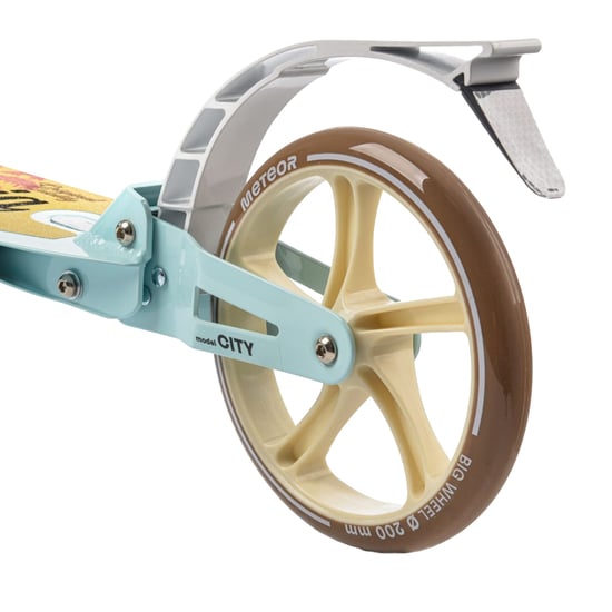Meteor - Freistil-Kinderroller "California", Logo (Braun/Blau) - Image 3
