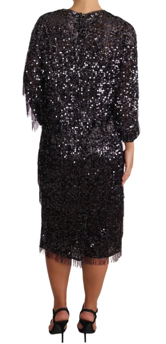 Pailletten-Midi-Kleid in lockerer Passform - Image 2