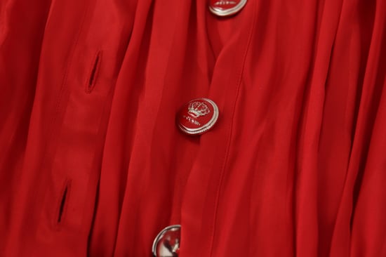 Dolce Gabbana Rotes Seiden-Midi-Kleid - Image 6