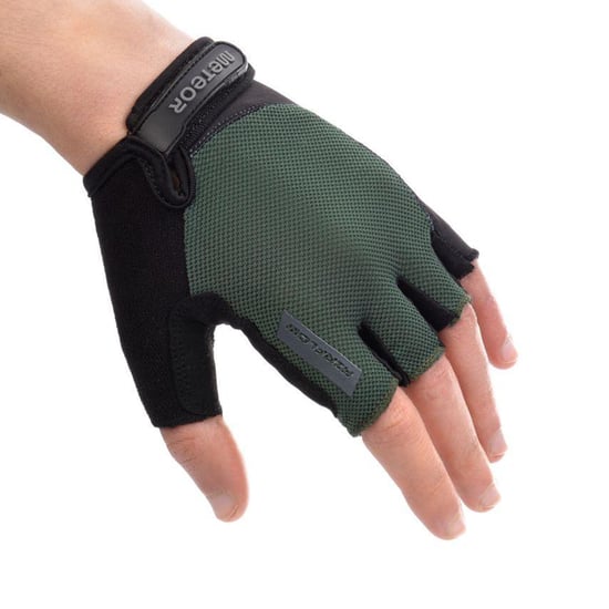 Meteor - Herren/Damen Unisex Radfahrer-Handschuhe "MX52" (Schwarz/Grün) - Image 3