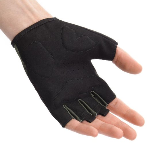 Meteor - Kontrast - Radfahrer-Handschuhe "MX22" - Polyester, Nylon, PU, Elastan (Dunkelgrün/Schwarz) - Image 4
