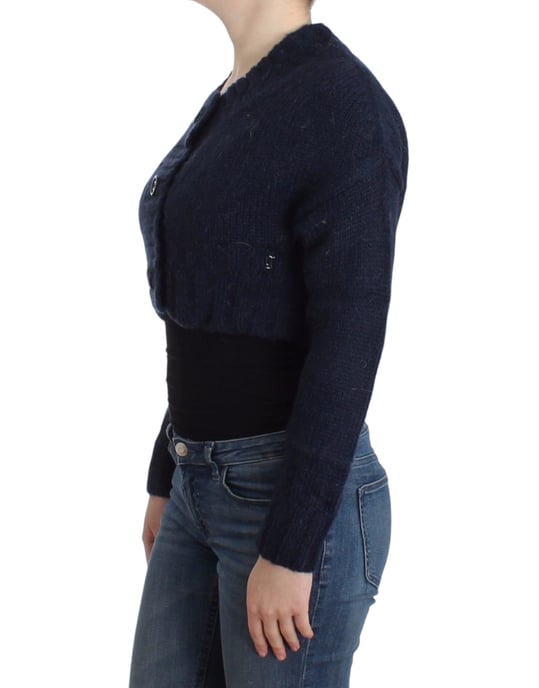 John Galliano Blau kurz geschnittener Cardigan - Image 2