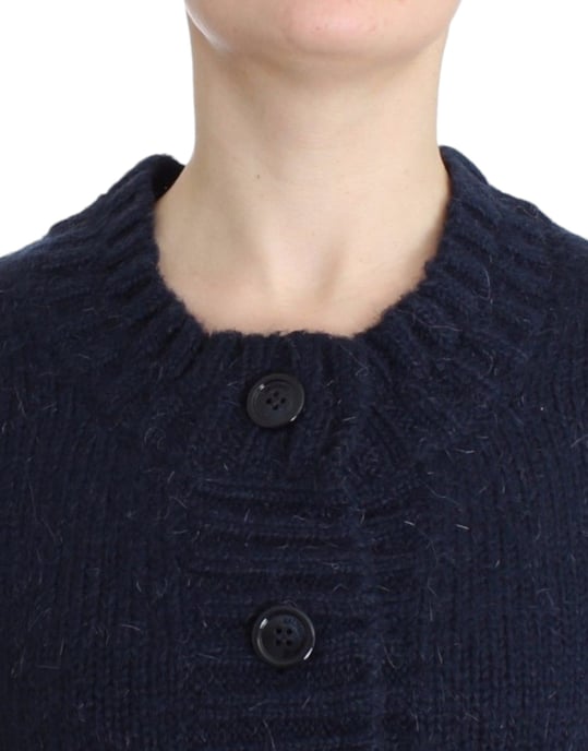 John Galliano Blau kurz geschnittener Cardigan - Image 5