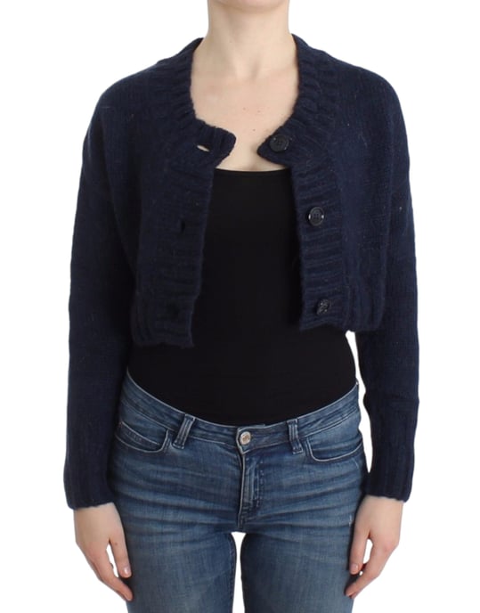 John Galliano Blau kurz geschnittener Cardigan - Image 6