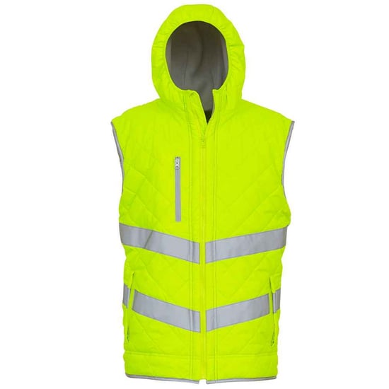 Yoko - "Kensington" Weste mit Kapuze für Herren (Fluoreszierendes Gelb) - Image 2