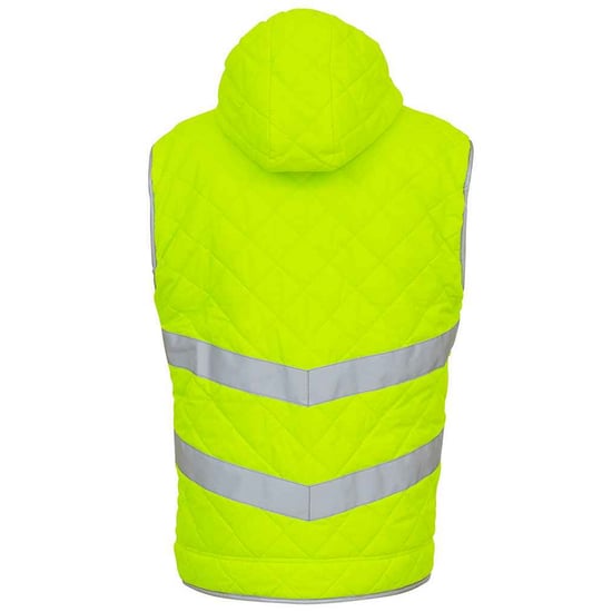 Yoko - "Kensington" Weste mit Kapuze für Herren (Fluoreszierendes Gelb) - Image 3