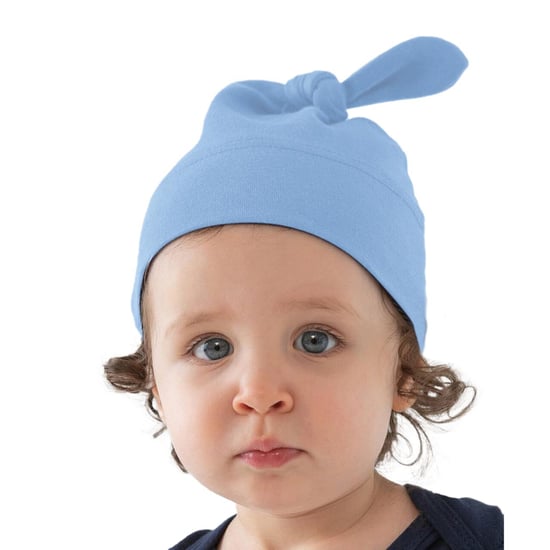 Babybugz Baby Mütze mit Knoten / Bommel (Altblau) - Image 1