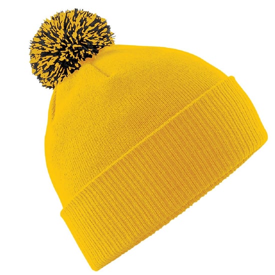 Beechfield - Mütze für Herren/Damen Unisex (Gold/Schwarz) - Image 1