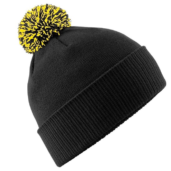Beechfield - Mütze für Herren/Damen Unisex (Schwarz/Gelb) - Image 1