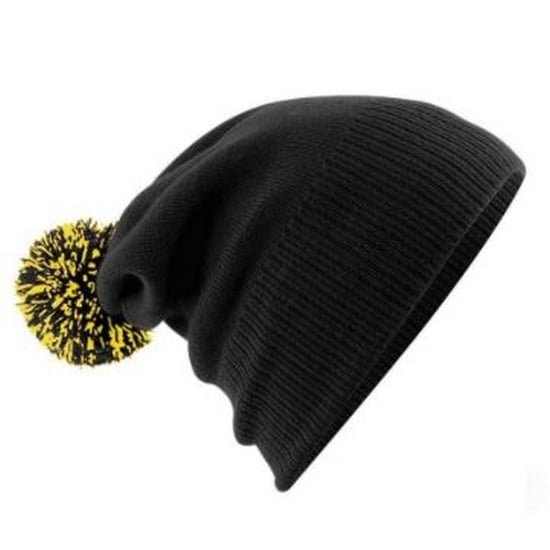Beechfield - Mütze für Herren/Damen Unisex (Schwarz/Gelb) - Image 2