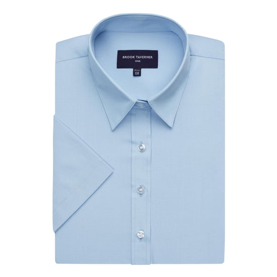 Brook Taverner - "Eos" Bluse für Damen kurzärmlig (Blau) - Image 2
