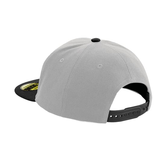 Beechfield - "Original" Snapback Mütze Flacher Schirm für Herren/Damen Unisex (Grau/Schwarz) - Image 2