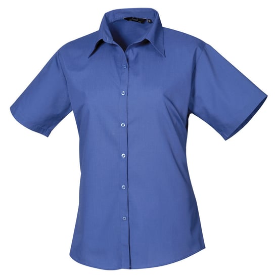 Premier Popeline-Kurzarmbluse für Damen/Damen (Königsblau) - Image 1
