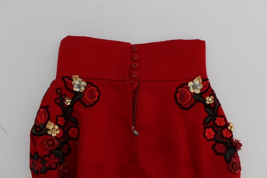 Blumenstickerei Highwaist Shorts - Image 5