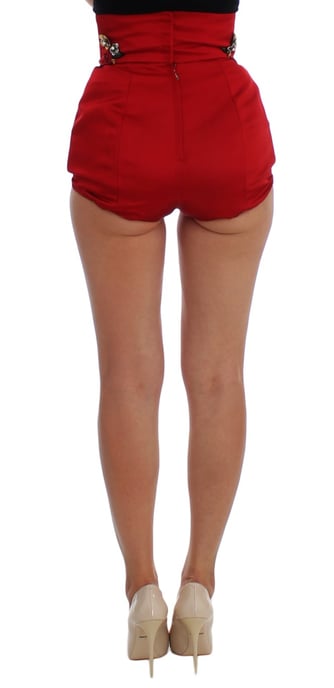 Dolce Gabbana Shorts Hohe Taille Blumenaus Stickerei - Image 2