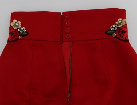 Dolce Gabbana Shorts Hohe Taille Blumenaus Stickerei - Image 5