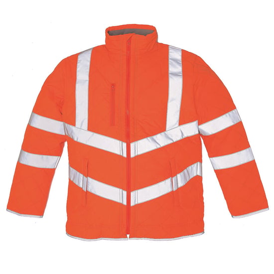Yoko - "Kensington" Jacke Reflektierende Details für Herren (Fluoreszierendes Orange) - Image 1