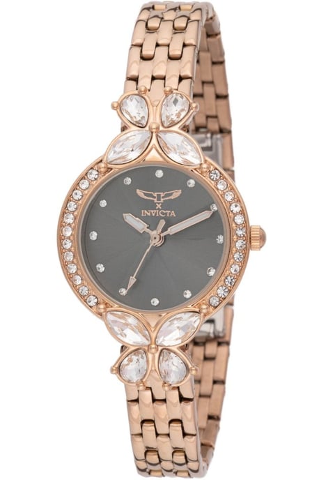 Invicta Wildflower 69100 Damenuhr - Quarzwerk - Metall mit grauem Zifferblatt - 30 mm - Image 1