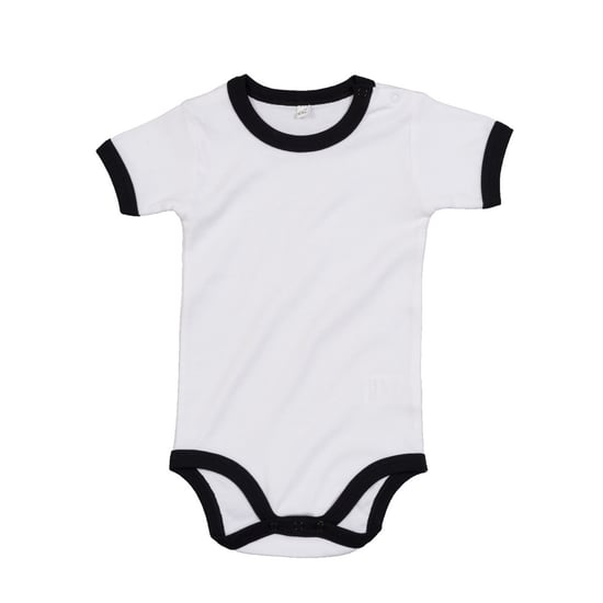 Babybugz - "Ringer" Bodysuit für Baby (Weiß/Schwarz) - Image 2