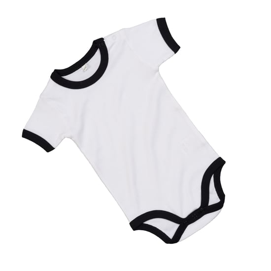 Babybugz - "Ringer" Bodysuit für Baby (Weiß/Schwarz) - Image 3