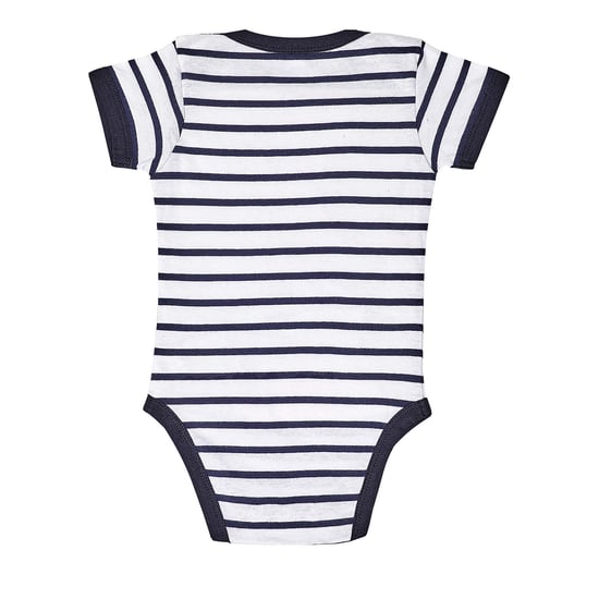SOLS - "Miles" Bodysuit für Baby (Weiß/Marineblau) - Image 2