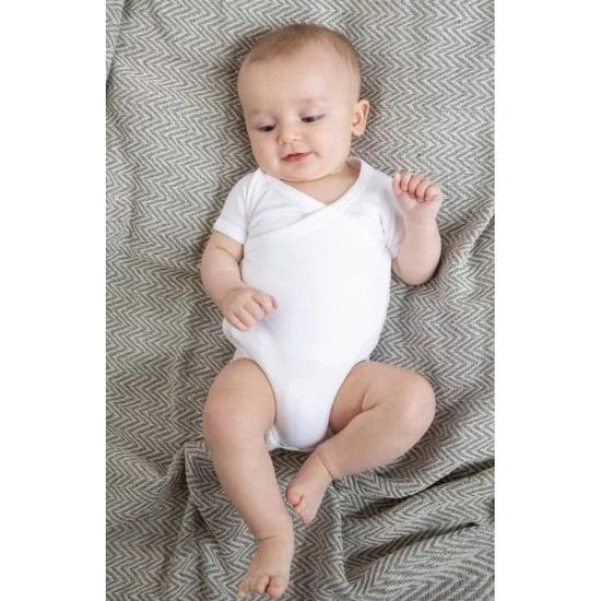 Babybugz Baby Unisex Kimono Body Strampler aus Organischer Baumwolle (Weiß) - Image 1