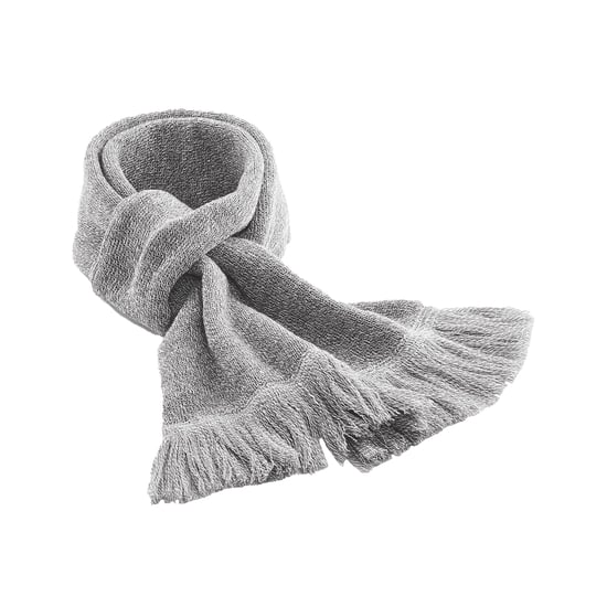 Beechfield - "Classic" Strickschal für Herren/Damen Unisex (Grau meliert) - Image 1