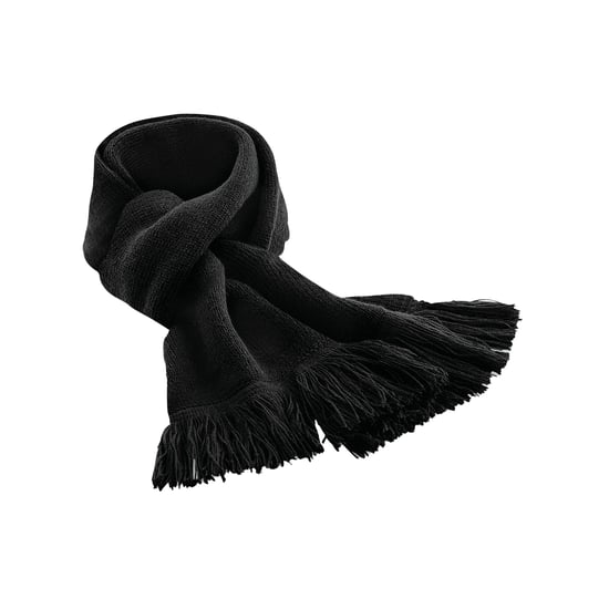 Beechfield - "Classic" Strickschal für Herren/Damen Unisex (Schwarz) - Image 1