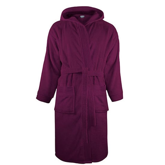 The One Towelling - Morgenmantel für Herren/Damen Unisex, mit Kapuze (Pflaume) - Image 1
