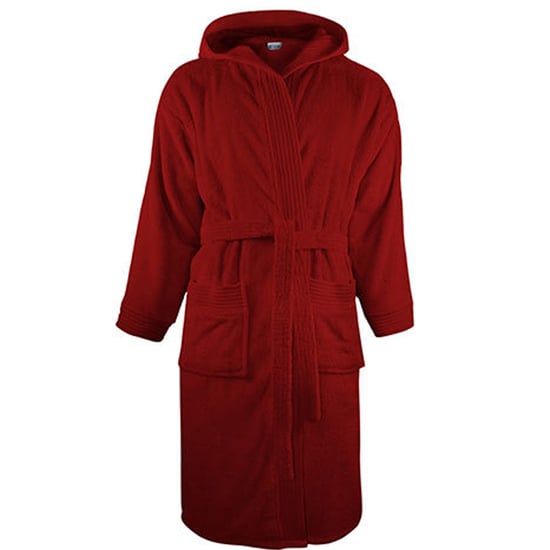 The One Towelling - Morgenmantel für Herren/Damen Unisex, mit Kapuze (Burgunderrot) - Image 1