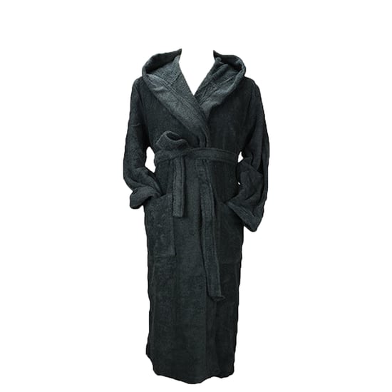 ARTG - "Robezz" Morgenmantel für Herren/Damen Unisex, Baumwolle aus biologischem Anbau (Schwarz) - Image 1