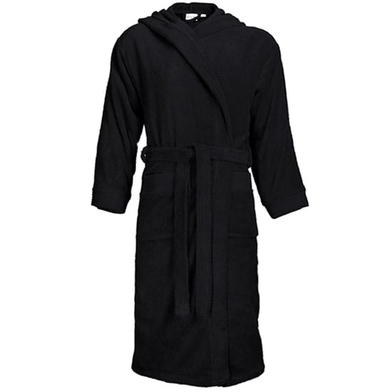 The One Towelling - Morgenmantel für Herren/Damen Unisex, mit Kapuze (Schwarz) - Image 1